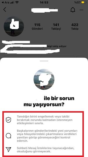 DM İsteği Kapatma ve Açma  