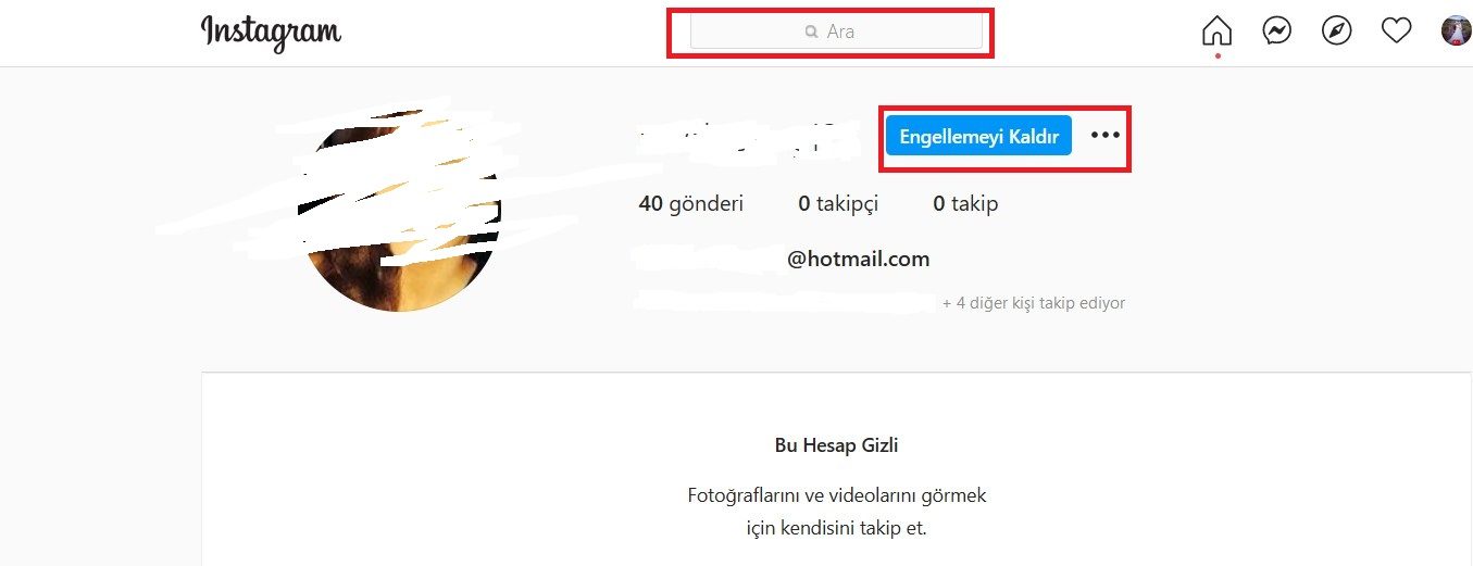 İnstagram Engel Kaldırma